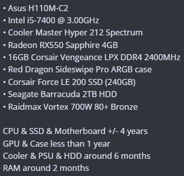 daimze_'s tweet photo. Hey guys! So, I am selling my PC, the boi is no longer needed... 90% of the system is less than a year old and it did everything I needed for gaming and especially streaming... DM if you are interested and we can chat 👍 https://t.co/x22Ts9k7aS