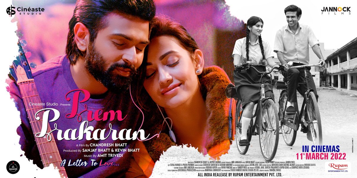 PPMoviez's tweet photo. #PremPrakaran - a coming of age musical love story starring #GauravPaswala, #EshaKansara and #DeekshaJoshi - to release in *cinemas* on 11 March 2022... A film by #ChandreshBhatt...🔥🔥🔥 https://t.co/3eFnP5yUdP