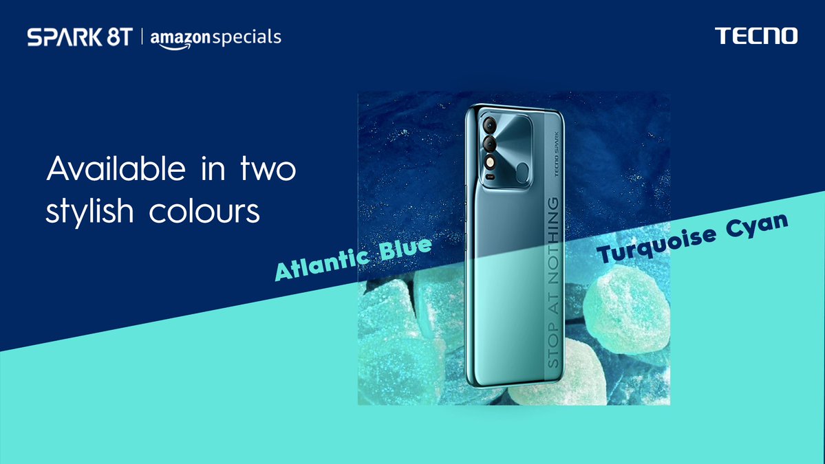 TecnoMobileInd's tweet photo. Spark 8T is ready to steal your hearts with these two stylish colours. Which one is your favourite shade?

Buy Now: https://t.co/efE9gy1NcH

#TECNO #TECNOMobiles #Spark8T #SparkOfBigDreams https://t.co/IjsvlMwouK