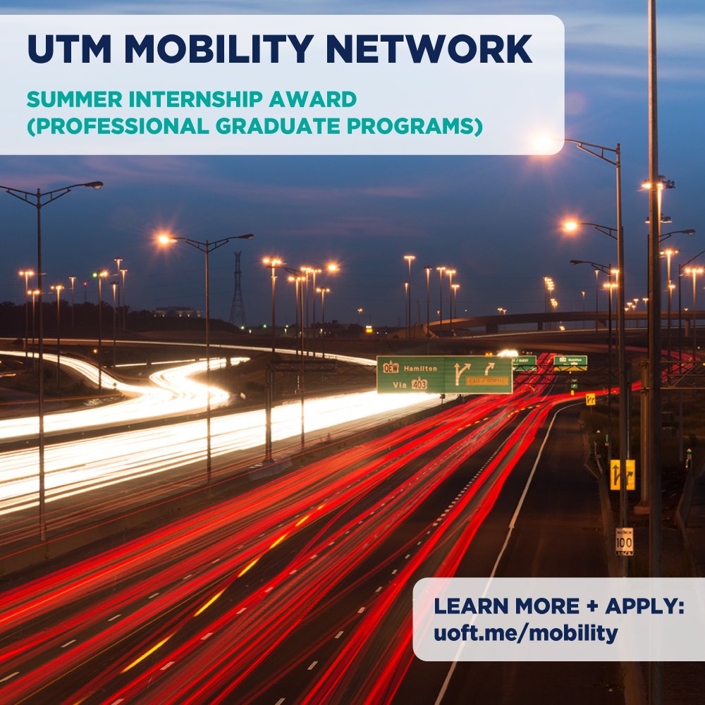 Institute for Management & Innovation (IMI) 🇨🇦 (@imiuoft) on Twitter photo Calling all professional grad programs <a href="/UTM/">U of T Mississauga</a> (that's you, IMI students😉) - the Mobility Network has funding support for summer internships at a public or non-profit doing work related to #mobility.
Placement Managers must apply for the award - learn more: uoft.me/mobility Calling all professional grad programs <a href="/UTM/">U of T Mississauga</a> (that's you, IMI students😉) - the Mobility Network has funding support for summer internships at a public or non-profit doing work related to #mobility.
Placement Managers must apply for the award - learn more: uoft.me/mobility