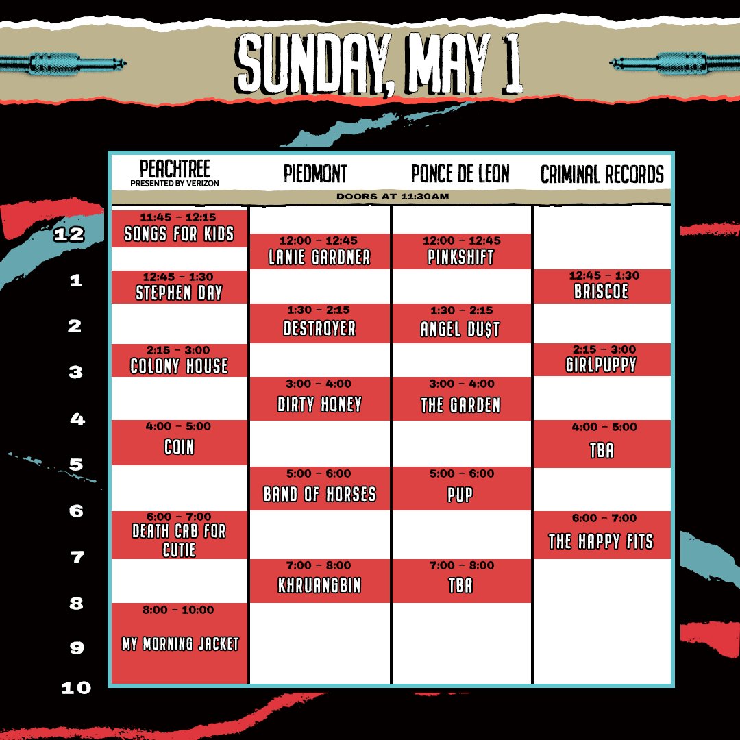 Shaky Knees 2022 schedule