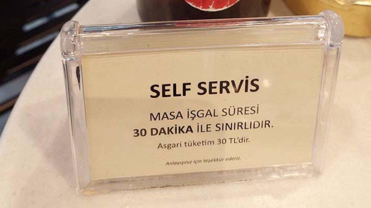 “Dakikada 1 Türk Lirası harcamayacaksan içeri girme” diyorlar. Bravo.👏🏼