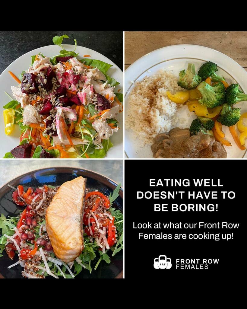 mattmullan's tweet photo. Would you like to find out more about our Front Row Females online programmes? Pop us a message and we would be happy to have a chat and answer any questions you may have 😊
Eating well doesn’t have to be boring! #eatwell #nutrition #fuelyourbody https://t.co/rbIfM5KKuc https://t.co/wVw4WYqWbu