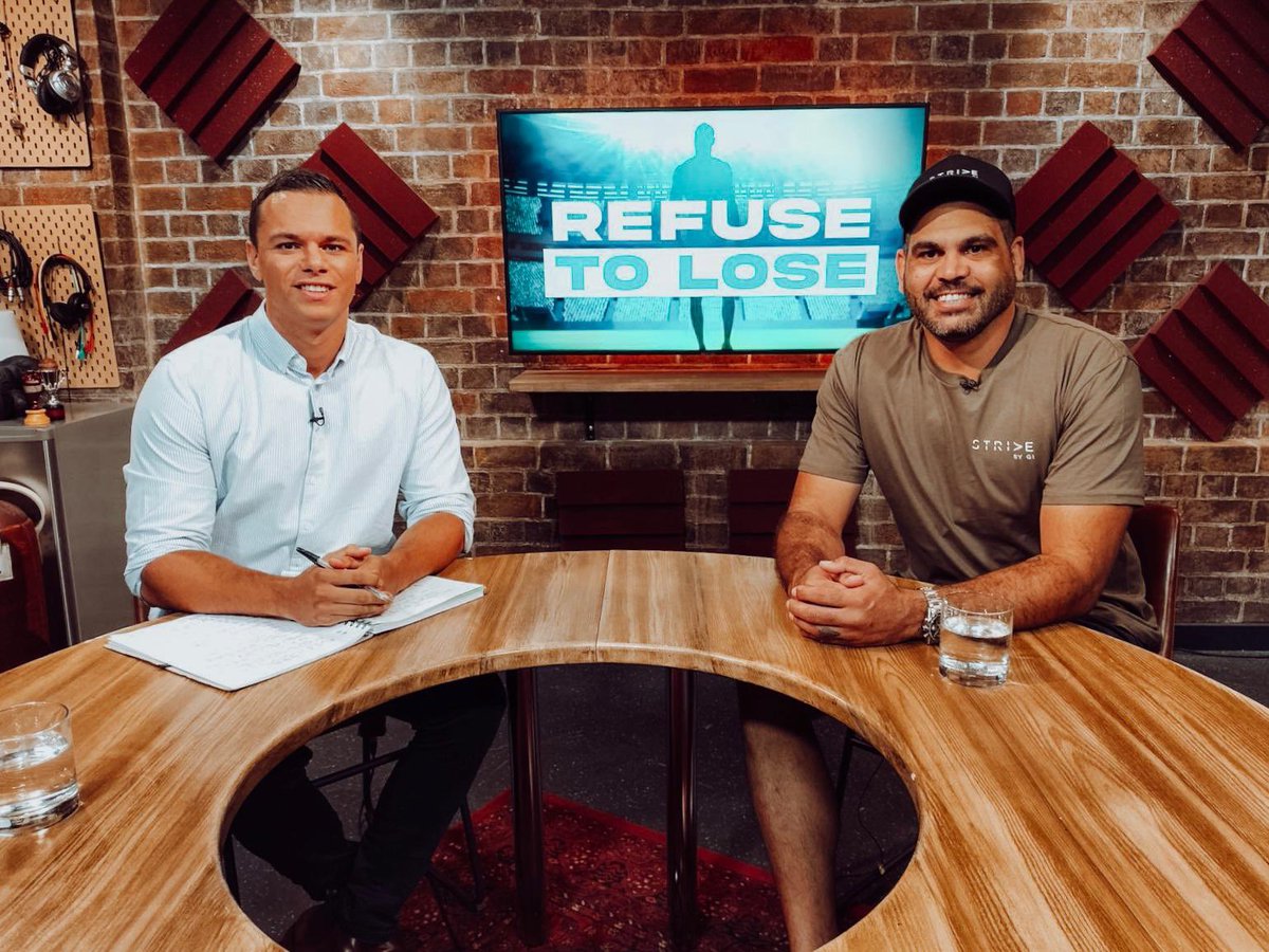 JakeDuke1's tweet image. A career highlight talking to one of the @NRL G.O.A.T.S about his life. Chatting rehab, his battle with bi-polar, his Goanna Academy, how he he hung up on Russell Crowe, sharing the @SSFCRABBITOHS GF win Cathy Freeman, almost playing for Essendon &amp;amp; more #NRL #NRLAllStars #AFL