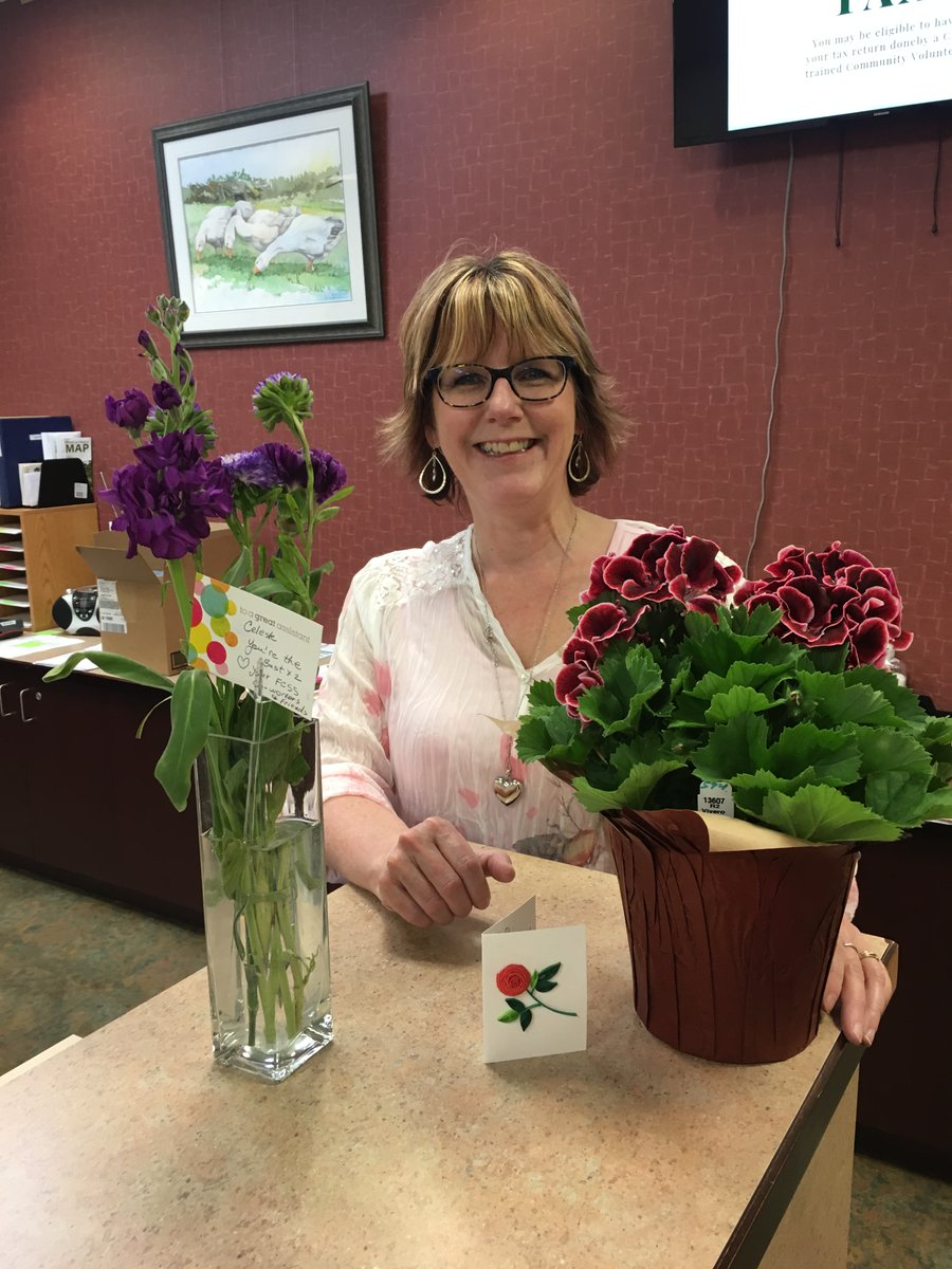 Introducing our Star staff -> Celeste!  She joined FCSS in August 2013. This woman has many talents! Her customer service skills, team support, smiles and love of Christmas keep us all in good spirits. 
Thank you Celeste for your commitment to FCSS and those we serve.