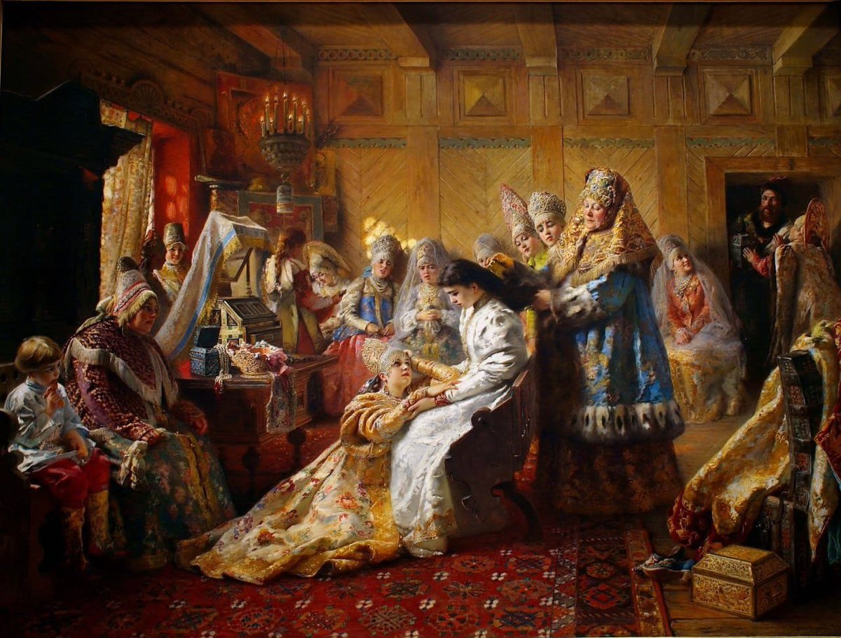 Под венец.Картины русского художника Константина Егоровича Маковского (1839...