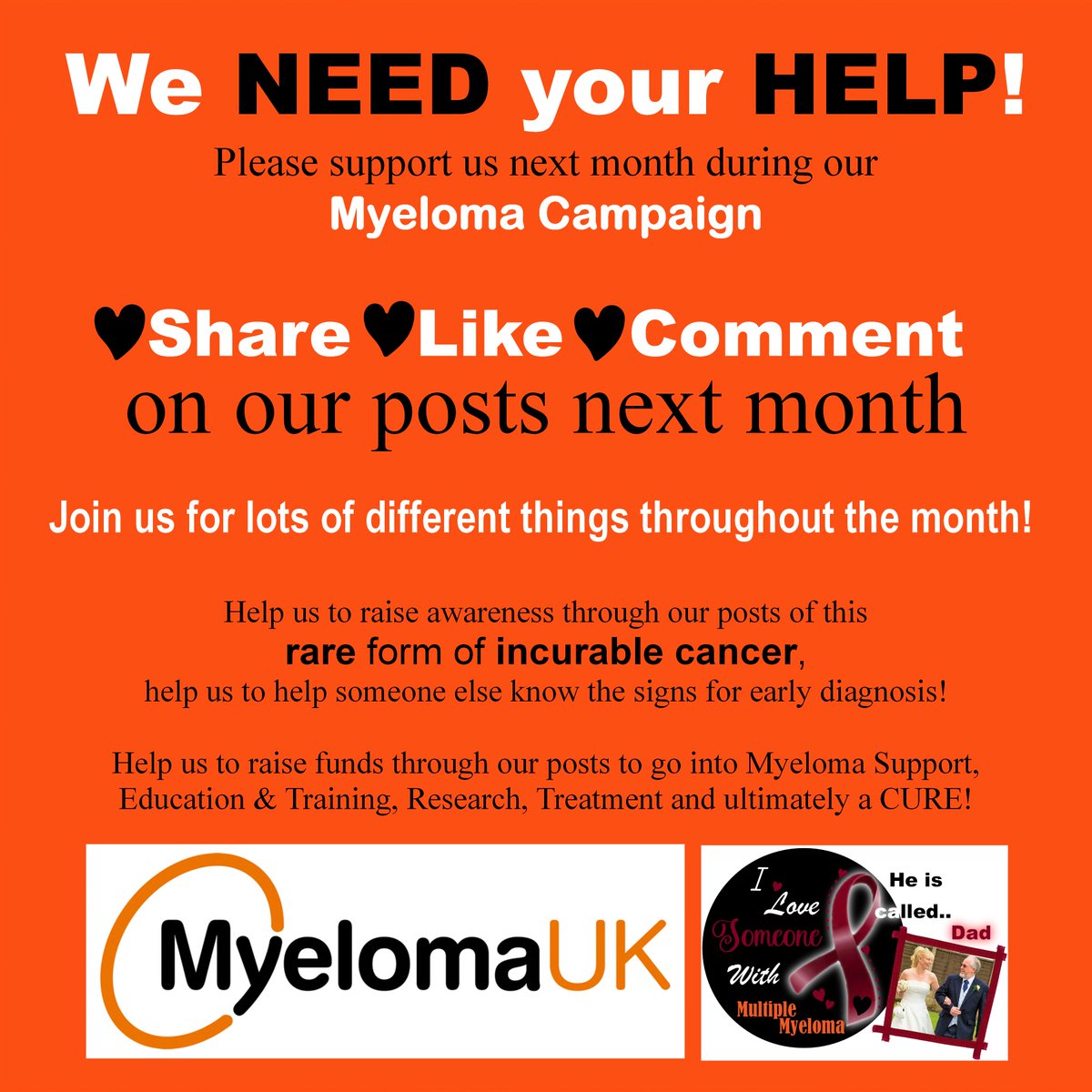 alanyatesmusic's tweet photo. Please Share... #MYELOMA #myelomauk #myelomaawareness #campaigns #alanyatesmusic https://t.co/msNL2xv8qS