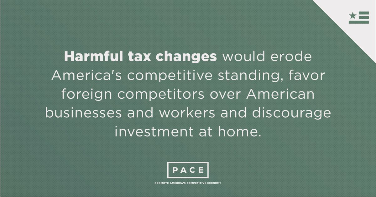 Increasing taxes on the foreign earnings of U.S. businesses would put America’s job creators and workers at a disadvantage compared to foreign competitors — none of whom currently pay a minimum tax on foreign earnings. Learn more: keeppace.us