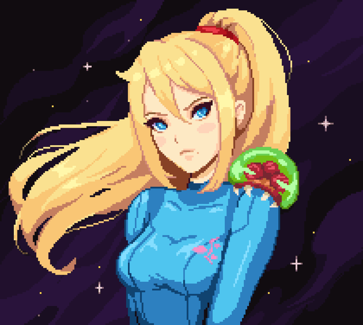 AnnaWintery's tweet image. &quot;See you next mission!&quot;

#pixelart  #ドット絵 #Metroid