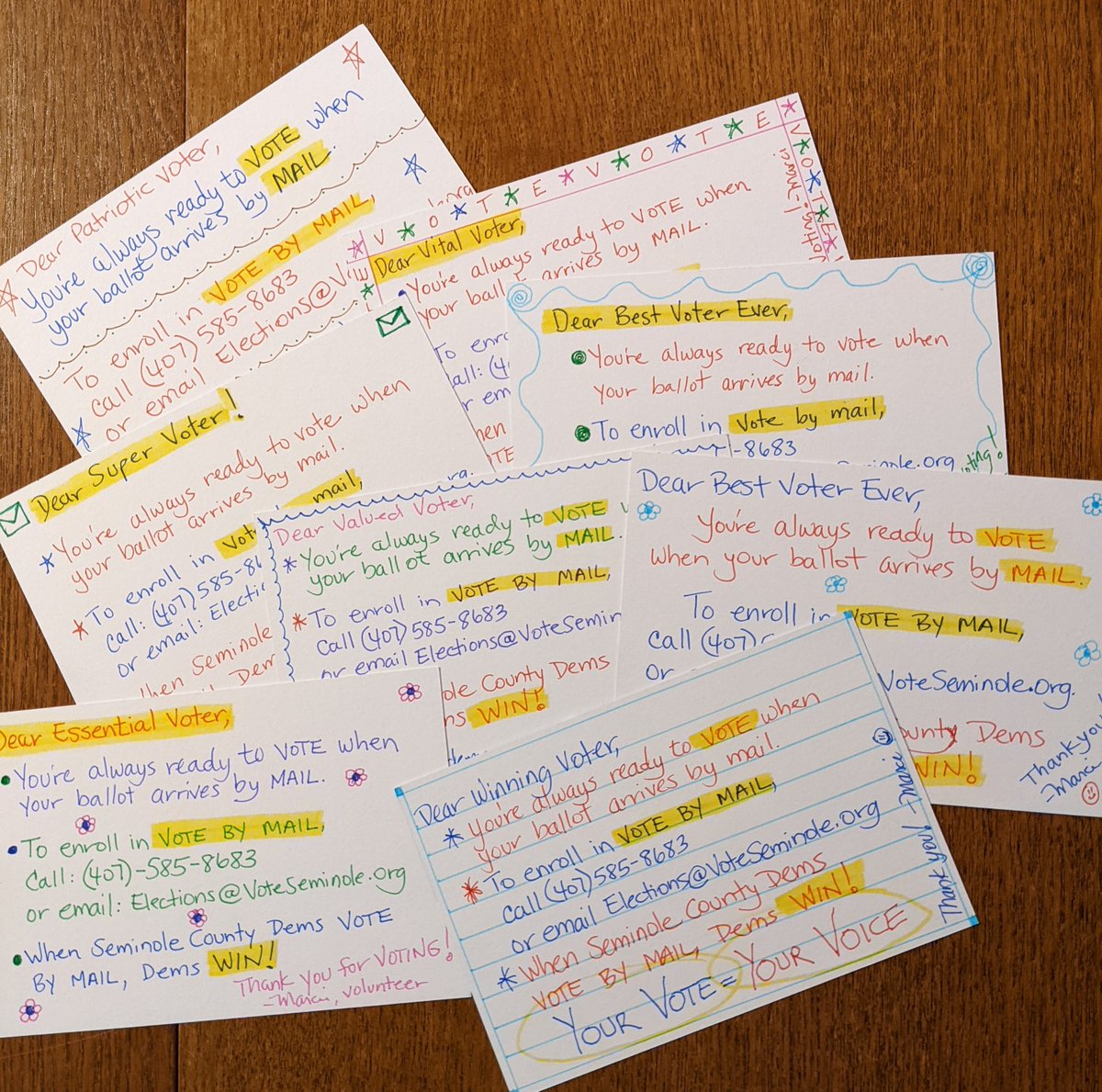 My first batch of #PostcardsToVoters.
#MailTheVoteFL