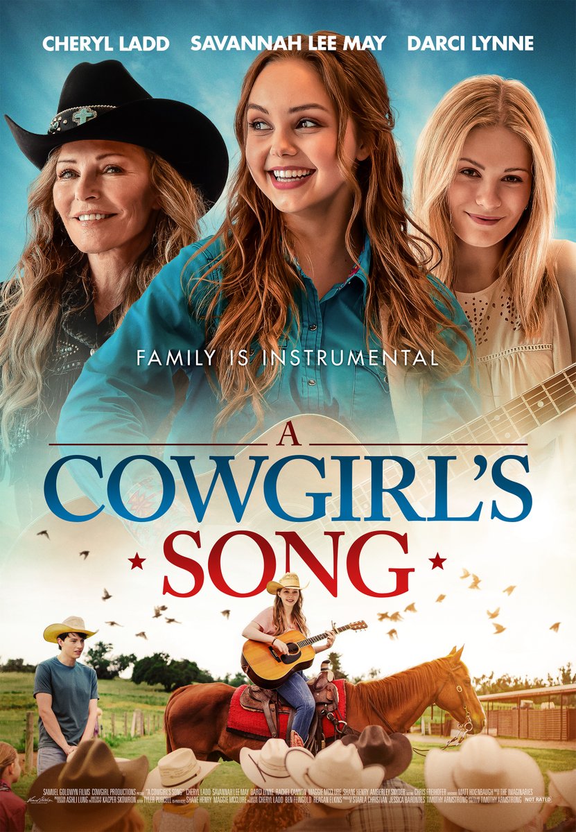 You won’t want to miss A COWGIRL’S SONG, starring 
<a href="/RealCherylLadd/">Cheryl Ladd</a>, @savannahleemay, &amp; 
<a href="/ItsDarciLynne/">Darci Lynne</a>. In theaters and on digital April 22nd! #ACowgirlsSong <a href="/GoldwynFilms/">Samuel Goldwyn Films</a> <a href="/maggiemcclure/">Maggie McClure</a> <a href="/shanehenrymusic/">Shane Henry</a>