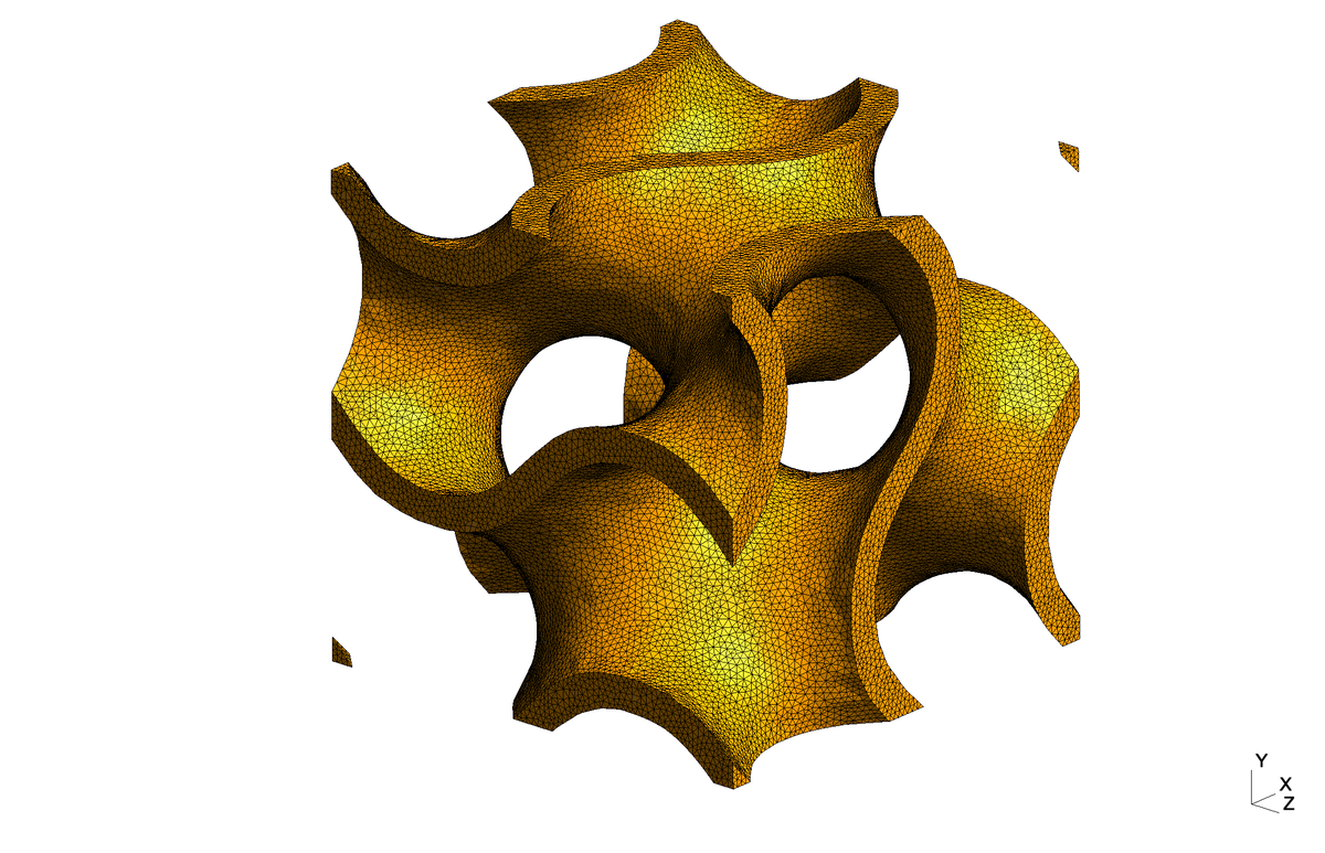 Ivo_Chemisky's tweet photo. Want to generate and mesh Triply Periodic Minimal Surface materials? Use Microgen! https://t.co/agGDWcwkFU still in beta release #softwaredevelopment #SoftwareEngineer #physics  #python #science #OpenScience #opensource #mechanics #Materials  #Simulation #Physics 
@i2m_dumas https://t.co/z3z5p1Xhaw