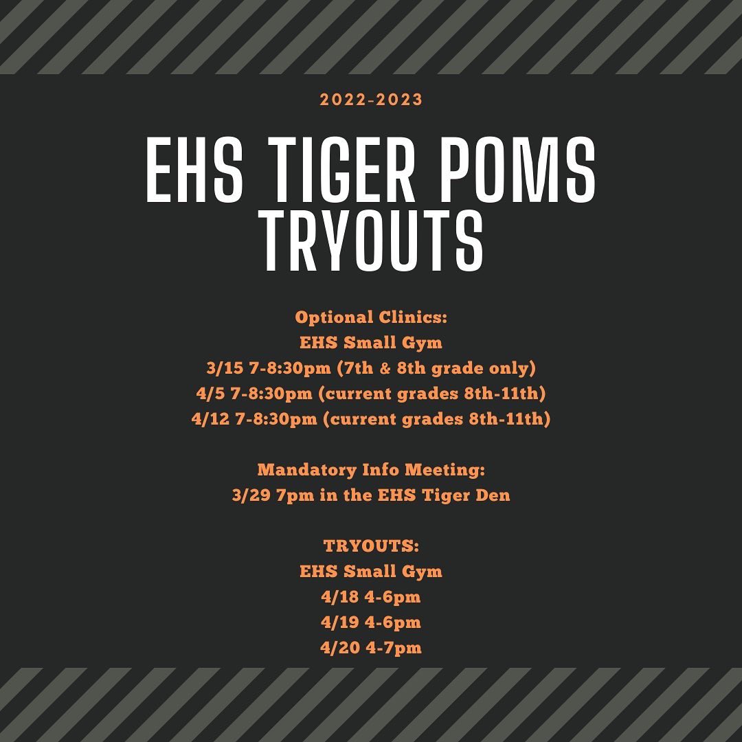 EriePoms's tweet photo. It’s that time of year and we are so excited for the 2022-2023 season! Scan the QR code to join our tryout band for all of the most up to date information! Please email ehstigerpoms@gmail.com with any questions! Let’s go tigers! 🧡 @ErieHSAthletics @ErieHighSchool https://t.co/Ws1mLn13AQ