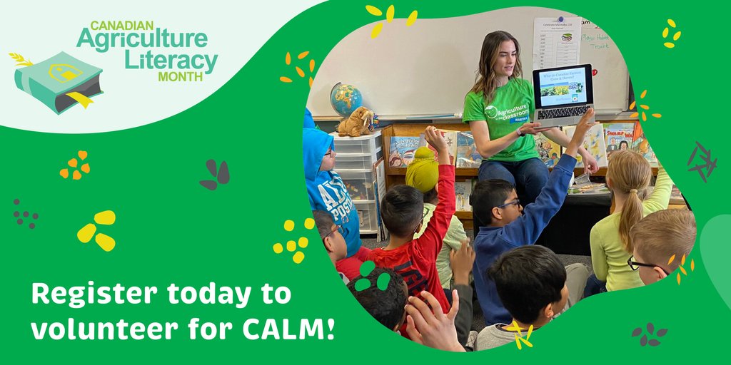 Volunteer registration for #CALM22 is ending next week! Help us fill the volunteer gap– we currently have over 336 classrooms signed up for a virtual visit! Both English and French volunteers needed! Register here: l8r.it/hhx8 #AgEducation #mbfarmers