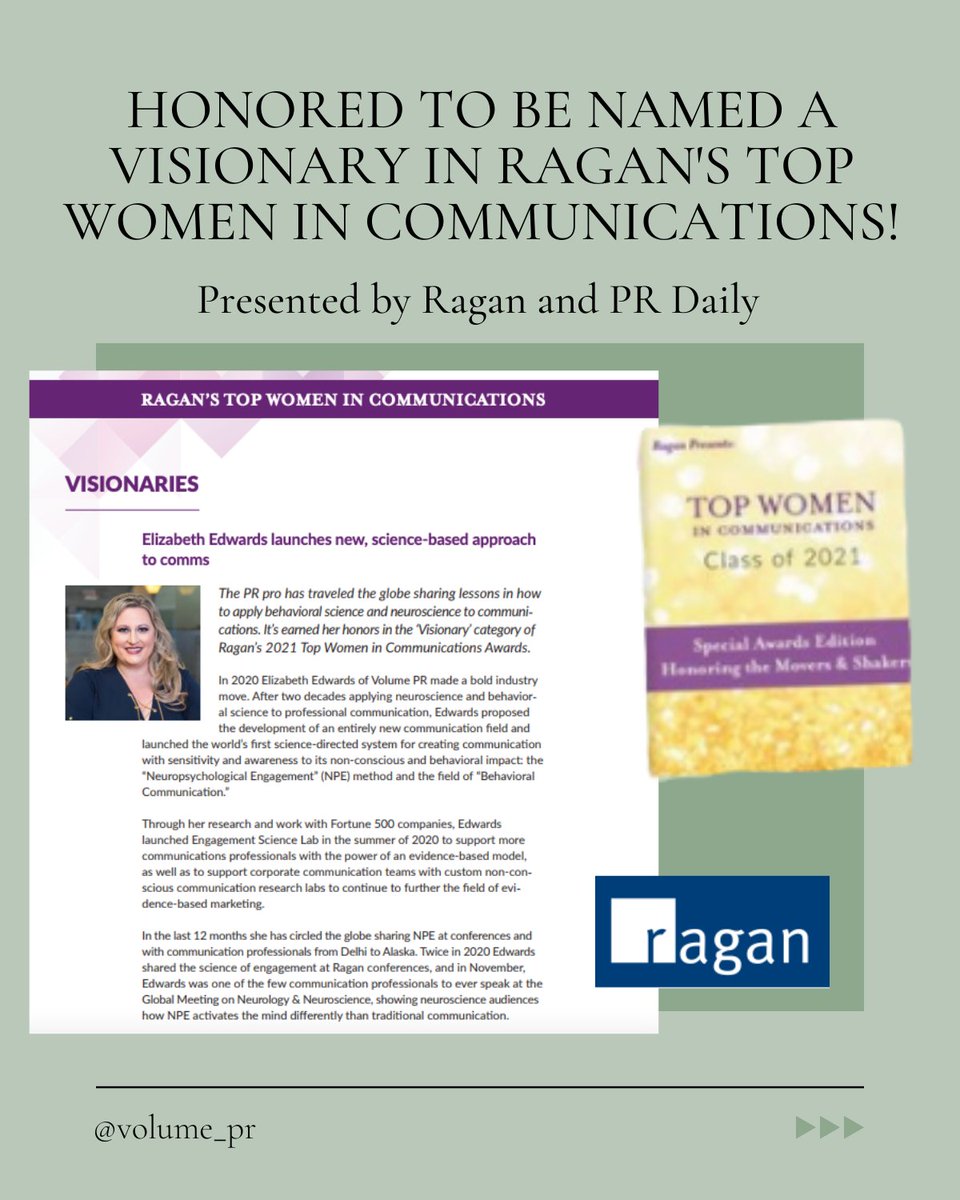 Time to celebrate 🥳🎉  Thank you <a href="/PRDaily/">PR Daily</a> and <a href="/RaganComms/">Ragan.com</a> for naming me a Visionary Top Women in Communication 🎉🥳 This is the #FrequencyofUnderstanding

#publicrelations #publicrelationsagency #publicrelationslife #publicrelationsfirm #pragency #prfirm #prlife #change