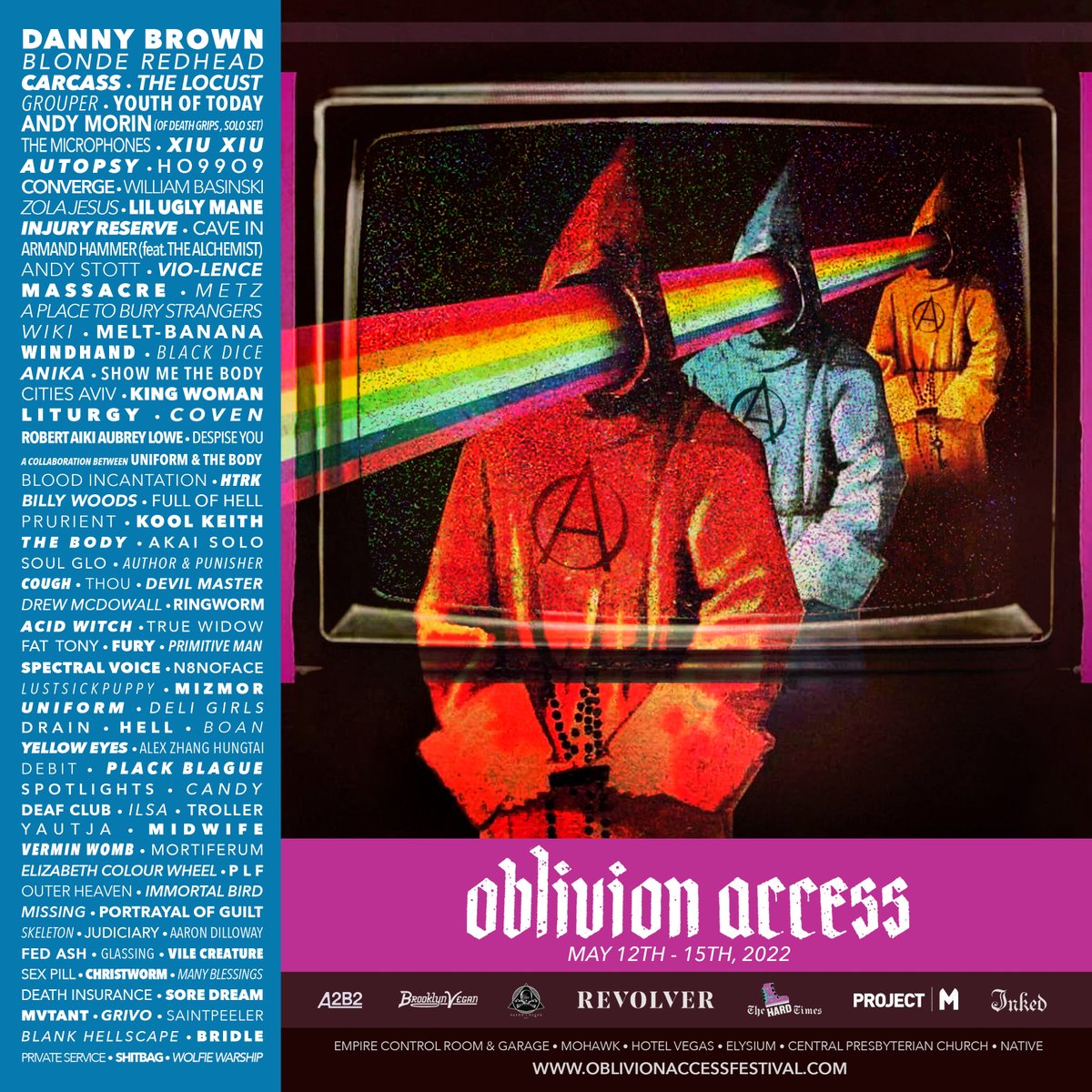 Join us at Oblivion Access this May. Tickets on sale Friday Feb. 11th at 10am CT. oblivionaccessfestival.com