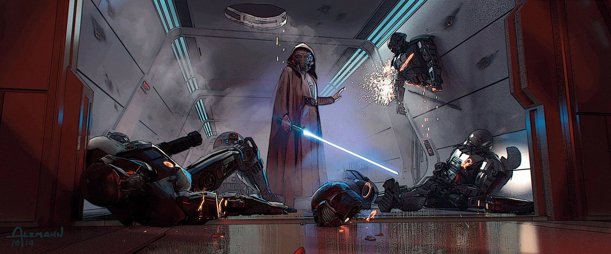 starwarstufff's tweet photo. #TheMandalorian Season 2 finale concept art 

Plo Koon in place of Luke Skywalker to preserve secrecy https://t.co/Of145OZQJM