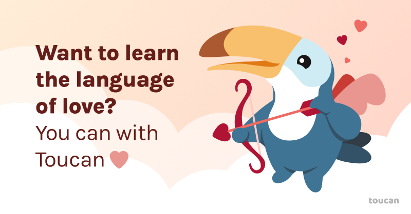 Toucan is so romantic 😉 
Happy Valentine's Day!