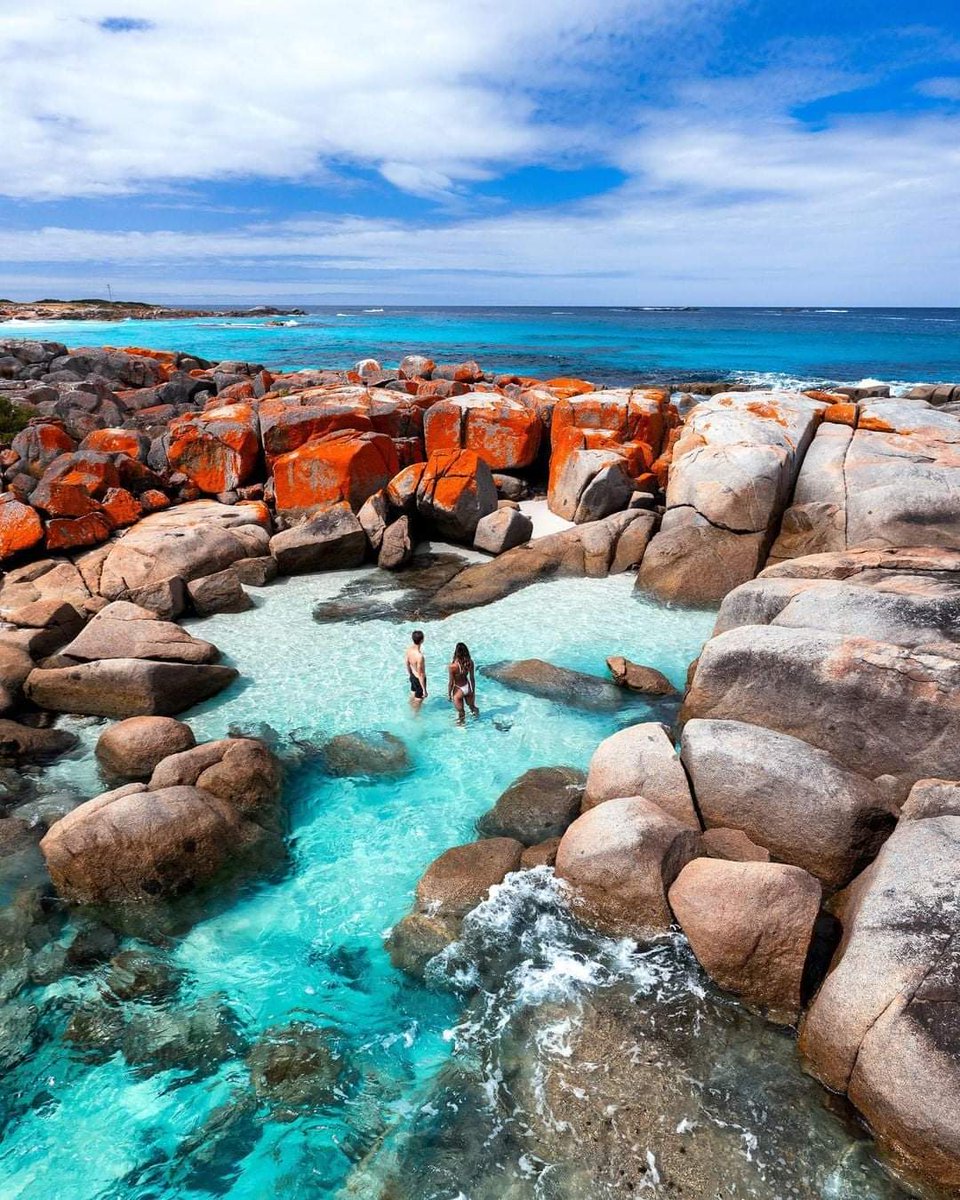 today_tasmania's tweet photo. Just one of the amazing spots you can have all to yourself in our little piece of Tassie paradise… the Bay of Fires 🌊🔥 pic: https://t.co/qq79E1DY6c https://t.co/UW7PEI07YB