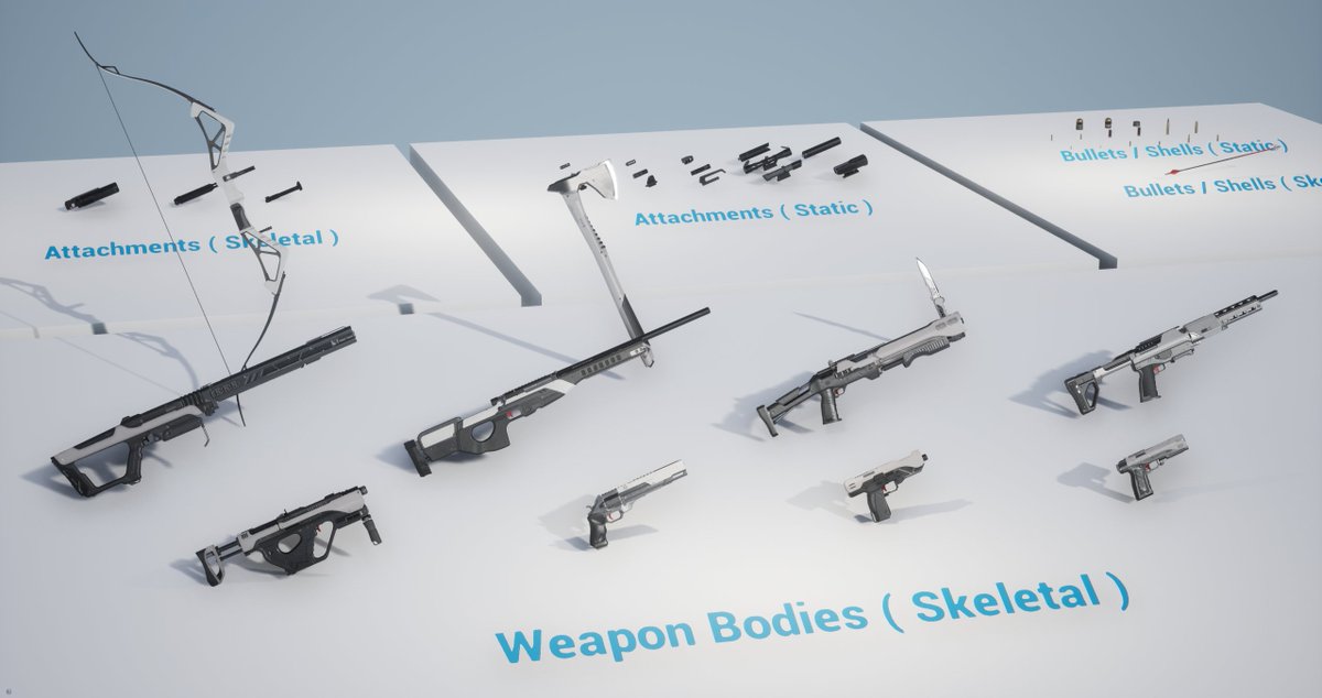 CandescentGames's tweet photo. Built out a pretty good set of functional toys!
Weapon Kit for #UnrealEngine #gamedev #UE5 
https://t.co/KfFXwYPxoq https://t.co/34jsOcl9Zh