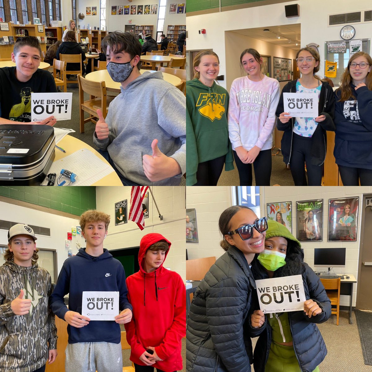 Flexing those Algebra factoring skills with another day of rockstar lockstars! #breakoutedu #builtonthenorthside #iteachmath