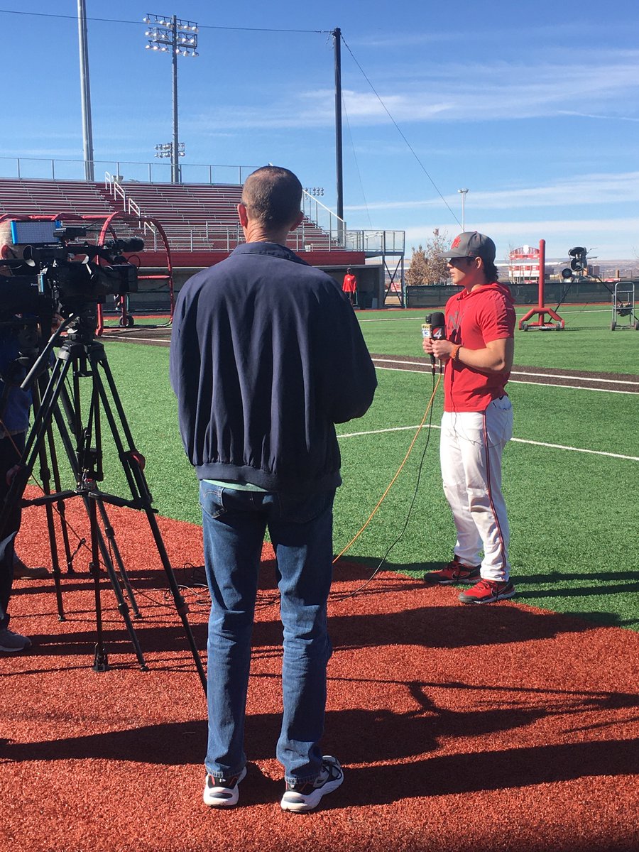 1017theteam's tweet photo. .@UNMLoboBaseball RHP Tristin Lively speaks at Lobo Baseball Media Day. #GoLobos https://t.co/1C7s0idN63