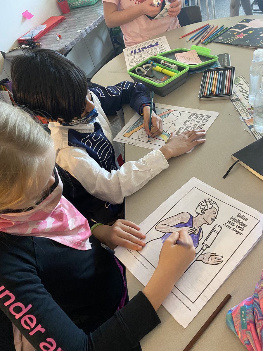 MrsT_harrison's tweet photo. For BHM we are learning about the progression of African American culture from slavery to Modern life. This week we learned about the Harlem Renaissance and the Great Migration.@SHPK8 https://t.co/CiyLptcX9v