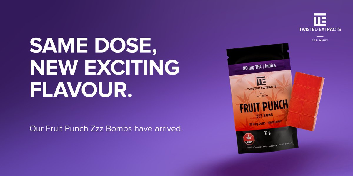 ExtractsTwisted's tweet photo. It's about time we added another Zzz Bomb to our lineup. Same dose, new flavour. https://t.co/TclYAjbxCX