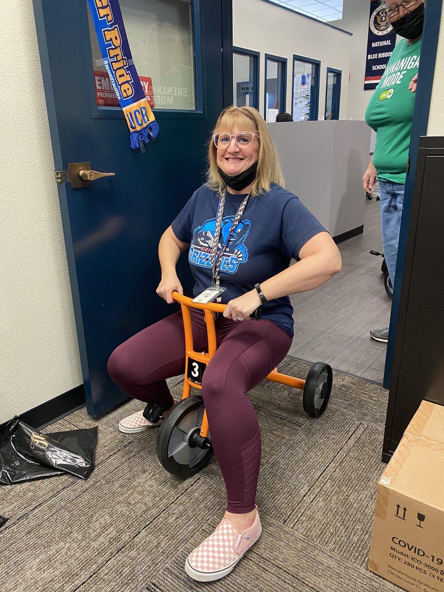 Our Supervision Aides checking out the new Kinder bicycles #climbingtothetop