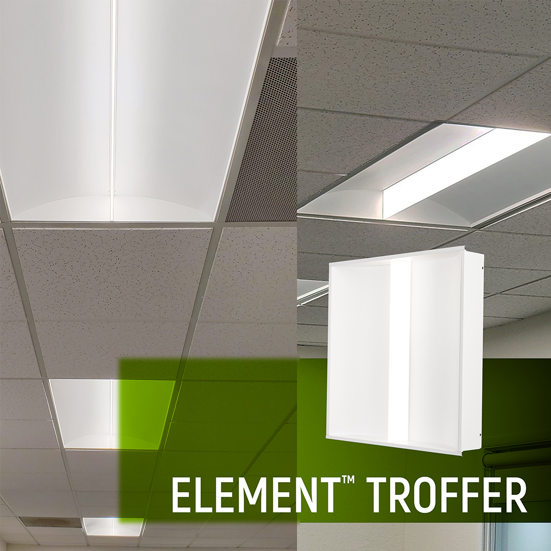 ELEMENT™ TROFFER
Leveling up any commercial with its clean and modern design and visually pleasing illumination. 
#lighting #LED #LEDlighting #designinspo #lightinginspo #commerciallighting #archictecture #interiordesign #architectureinspo #lightingsolutions #commerciallighting