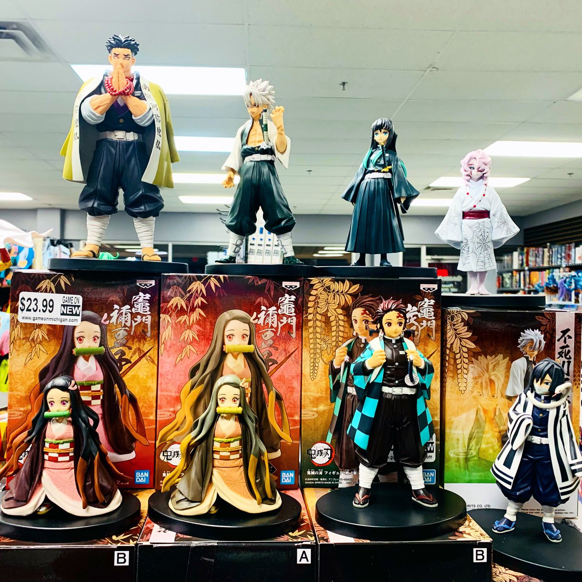 GameOnMichigan's tweet photo. Who’s your favorite character from Demon Slayer?

You better be watching the current season right now or Schultz will be made at you. 👀😡

#GameOnSaginaw #gyomeihimejima #stonehashira #sanemishinazugawa #windhashira #obanaiiguro #serpenthashira #muichiroutokitou #misthashira https://t.co/7Al11eUVZm
