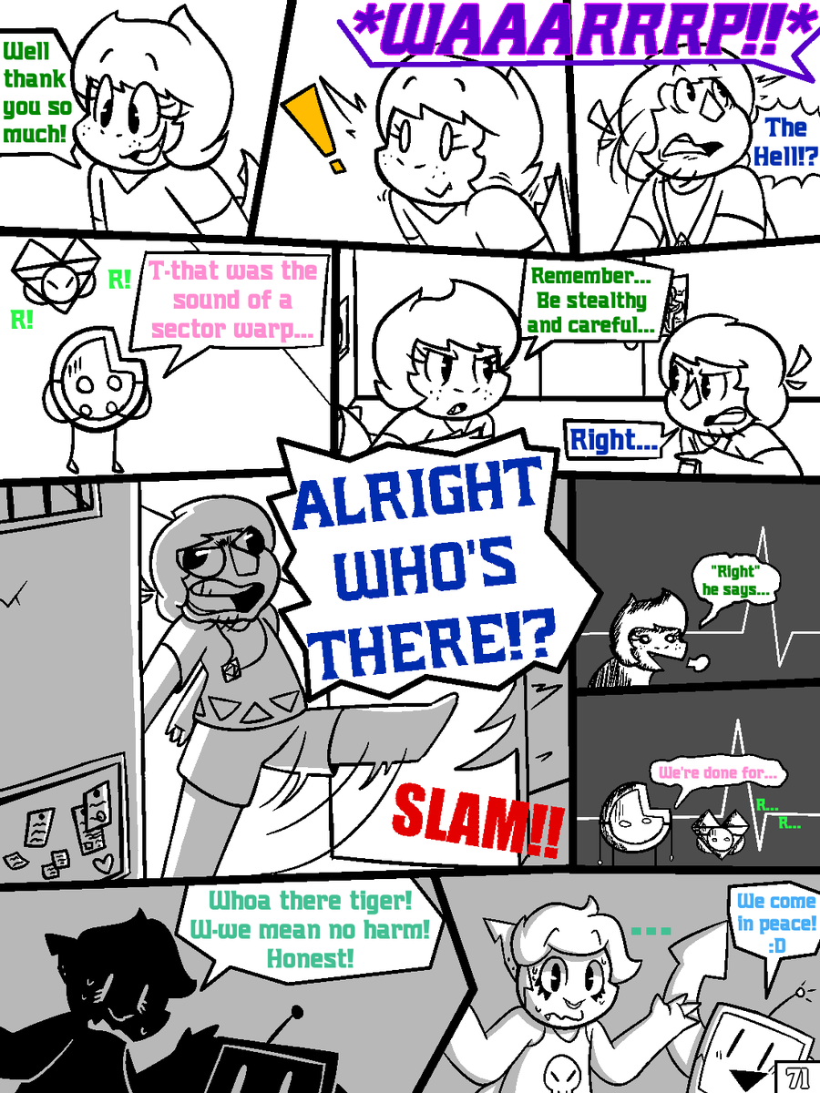 CherryBerryArts's tweet photo. ~Pages 71-74~ βοΈπ #LostinReality
Suddenly our Players have finally united! However, not without a lot of questions, introductions, and suspicion... https://t.co/PjA76FfbP2