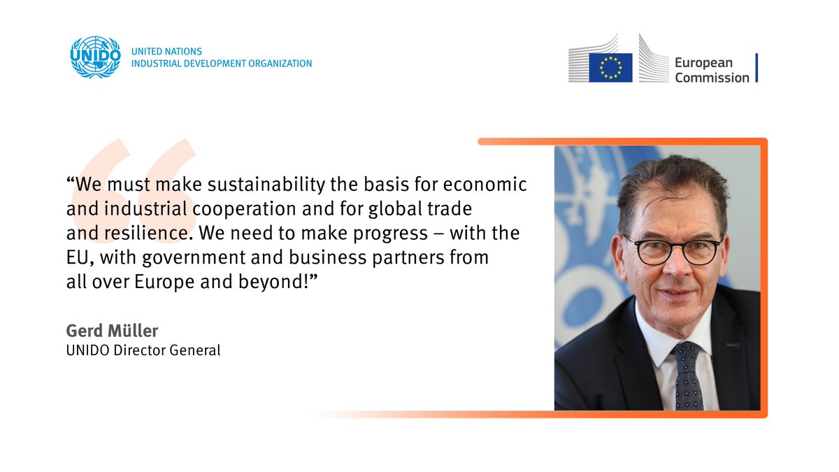 Insights from the #EUIndustryDays 💡

The business case is clear. We need:
▫️ an open market that reflects our values, where economic growth goes hand-in-hand w/ improved living standards
▫️ a level global playing field
▫️ a free & fair trade
- #UNIDO DG Müller

#UNIDO_EU
