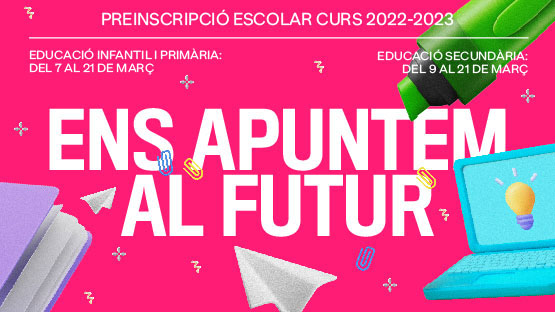 🏫📝 Has de fer la preinscripció del teu fill/a de P3 o Educació Secundaria? Consulta aquí les sessions informatives a #Gràcia:

📆 P3: 16 de febrer, 16.00h
📆 Educació Secundària: 16 de febrer, 18.00h

📍<a href="/EjLaFontana/">Espai Jove La Fontana</a> 

A #BCN #ensapuntemalfutur

Més 👉 ajuntament.barcelona.cat/gracia/ca/noti…