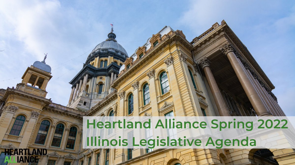 We are proud to release our Illinois Legislative Agenda for 2022. This agenda is the result of months of work with coalition partners, directly impacted people, and legislator champions: heartlandalliance.org/heartland-alli… #twill