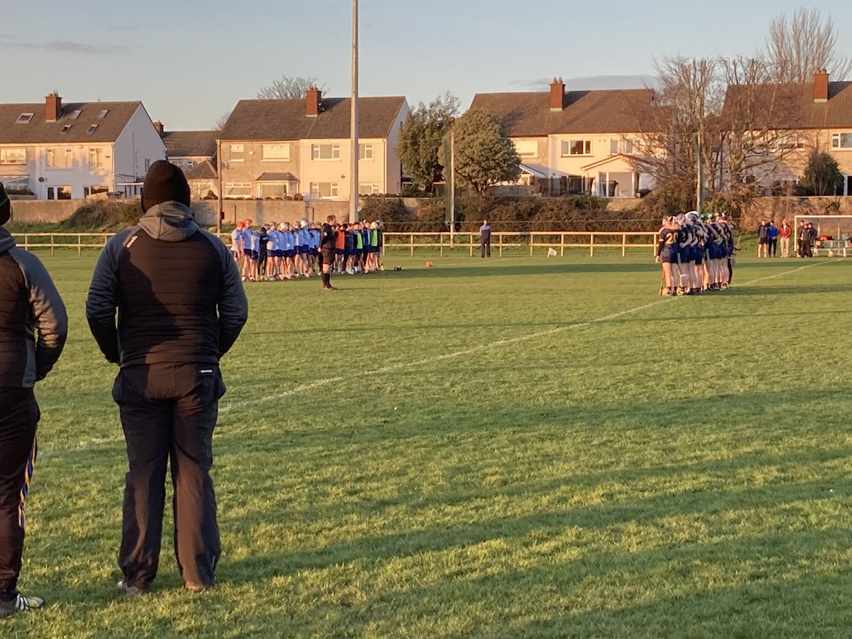 DCUDocEirGAA's tweet photo. A minutes silence in memory Conall McGuiness ahead of @HigherEdGAA  Fresher Hurling contest between @DCUDocEirGAA and @UCDGAA 
So many of the students from both sides are friends of the @Glynnbarntown2 man https://t.co/rFayK6VKBL