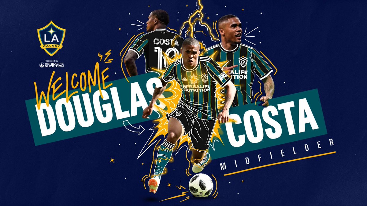 #Douglas Costa [🇧🇷] es nuevo jugador de #LA Galaxy! El brasileño llega cedido desde la Juventus