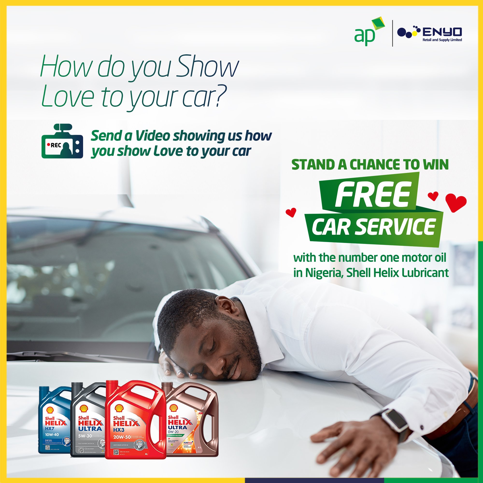 Ardova Plc En Twitter It S The Season Of Love And Your Car Deserves Some Love Too Here Is Your Chance To Win A Free Car Service With Shell Helix The World S