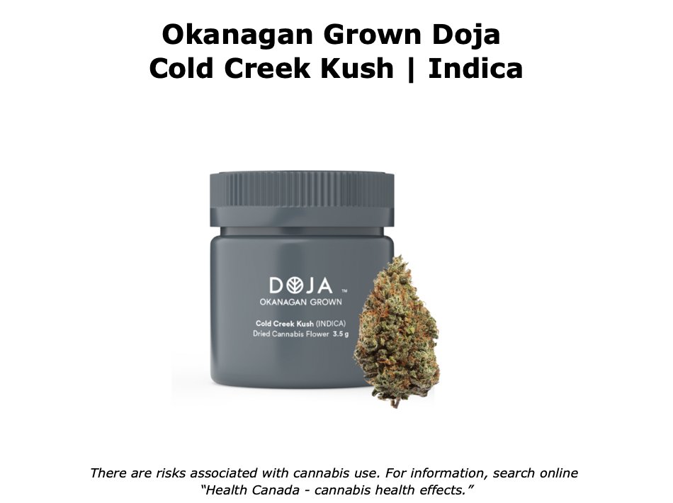 Back in the Spectrum Therapeutics shop: Okanagan Grown Doja Cold Creek Kush. Learn more here: bit.ly/3GGfwtg
#MedicalCannabisd