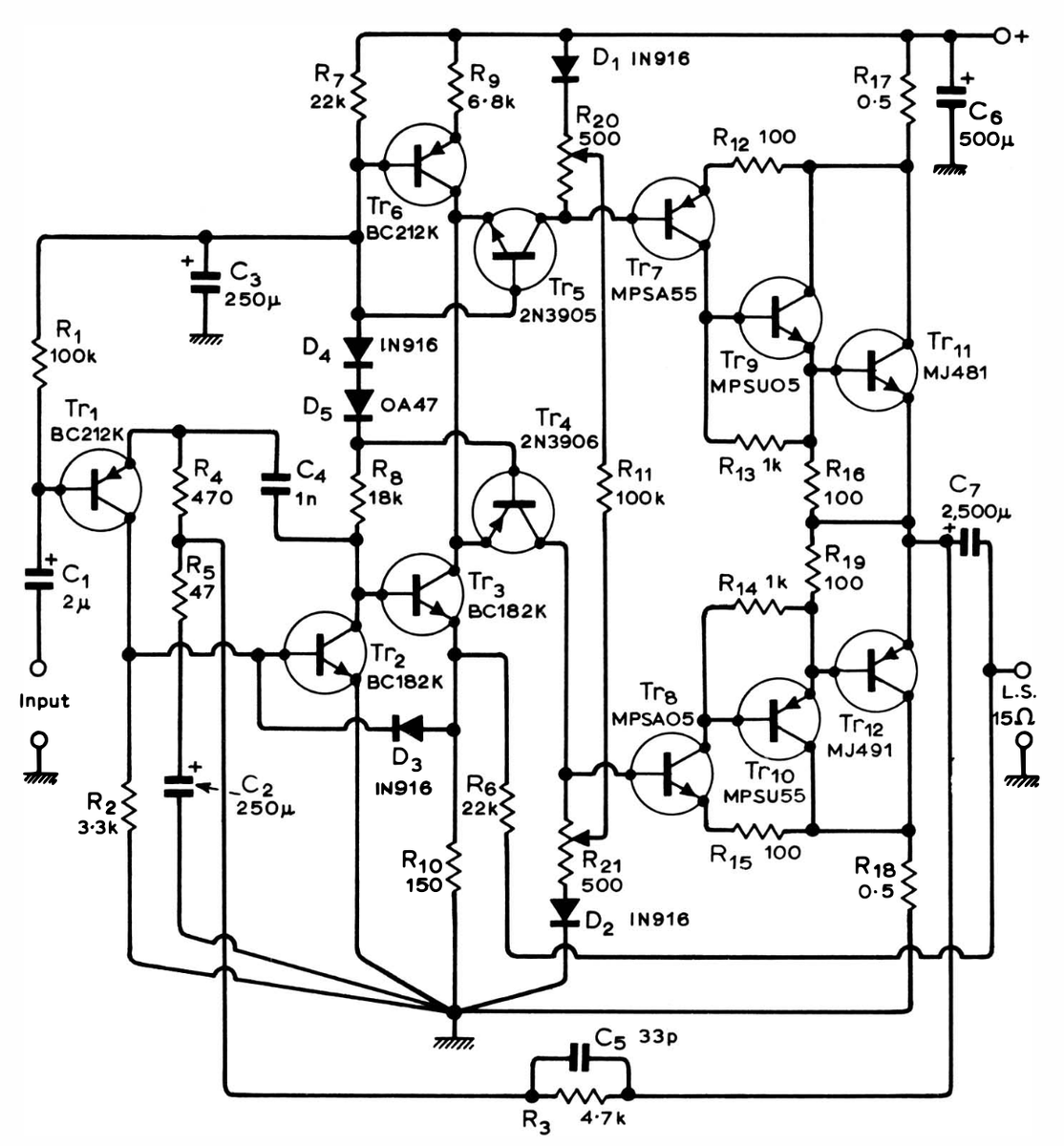 dropstation_us's tweet photo. Early on in DropStation prototyping we became curious  how much distortion our test power amp was inflicting on our audio signal. @AllAboutCircuit Dermot Herron lead us to the Peter Blomley Class B circuit published in Wireless World, 1971.  Now we're all addicted to it... https://t.co/xULcwES29p