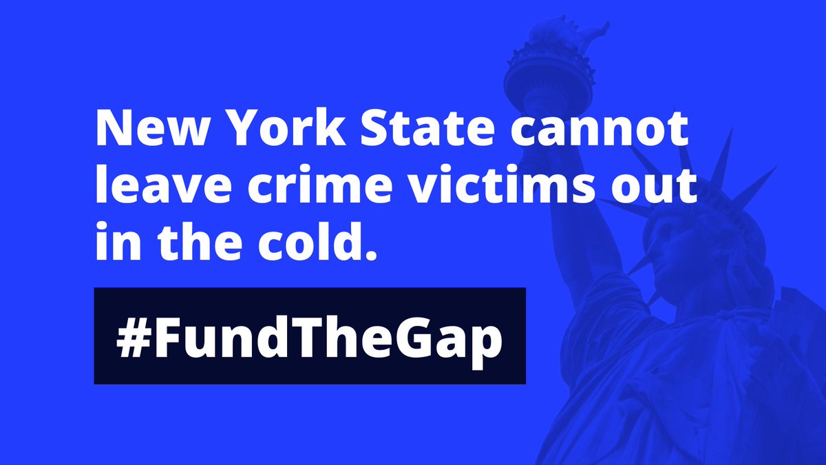 NYS' budget surplus includes $24B in Rescue Plan $$, yet 200+ victim service providers face huge cuts. 

@GovKathyHochul, a tiny portion of these funds will keep programs across NYS—and the tens of thousands of victims they serve—whole. #FundTheGap #SaveVOCA @LegalServicesHV