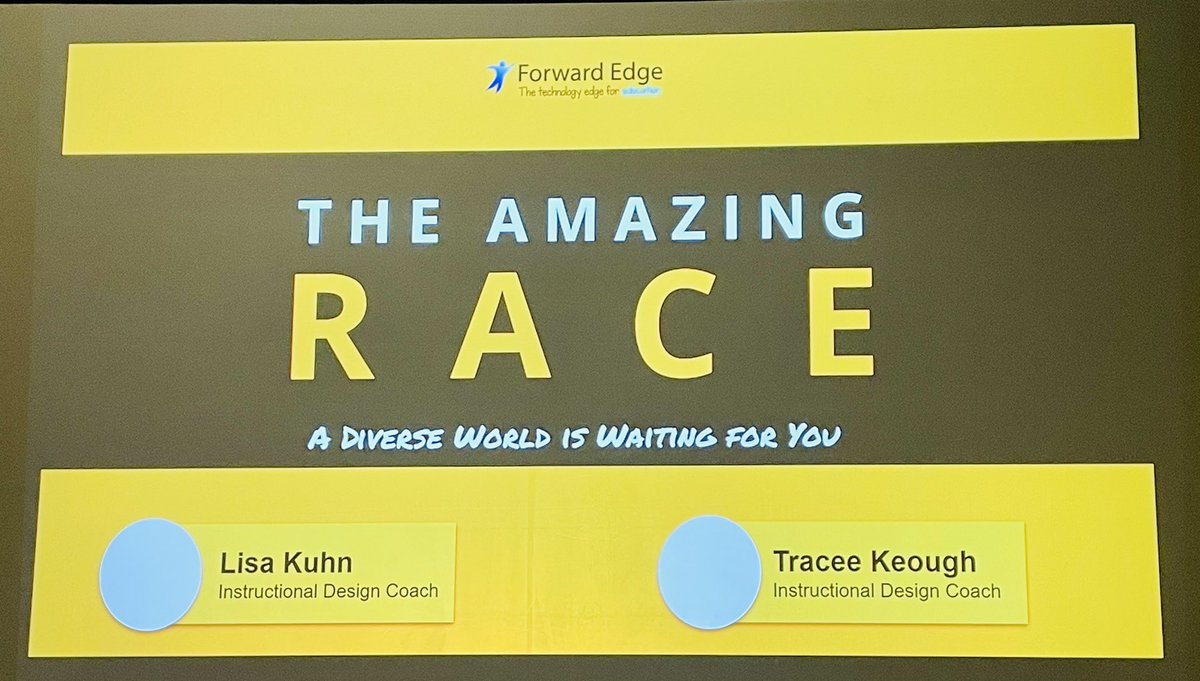 Front row for The Amazing Race! I’m ready to run! 
#TCEA22  #diversityforthewin
