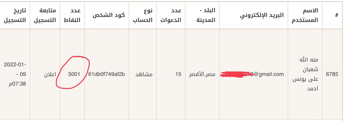 الفائز بمسابقة موقع عرّف الإعلاني لأعلى  عدد نقاط مكتسبة ليوم 10/2/2022
الاسم / منة الله شعبان  علي يونس احمد 
لعدد نقاط/  5001 نقطة
المرحلة / الاولى  
الجائزة / مبلغ 500 ريال سعودي 
البلد/ مصر  / الأقصر 
مبروك للفائز وحظ اوفر لباقي المتسابق 
#موقع_عرف #تعرف_بعرف