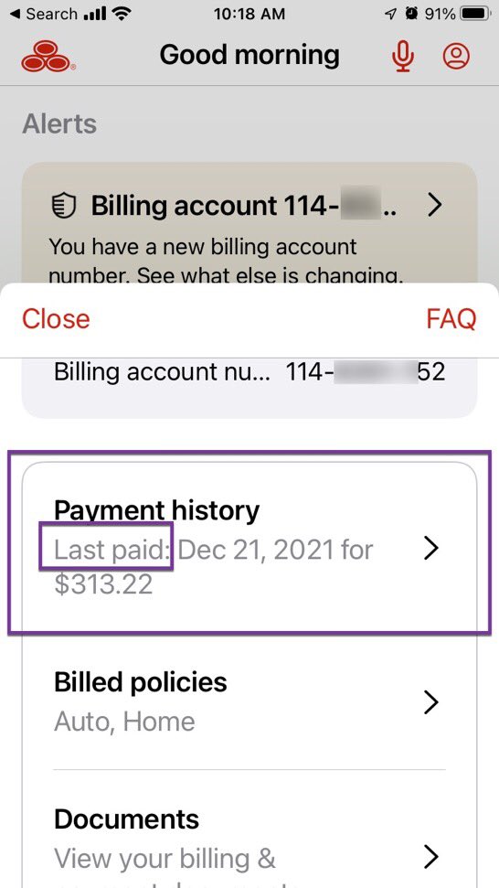 ericdUX's tweet image. According to @StateFarm, this is not evidence of payment! WTH? #ux #cx #CommonSense  #fail