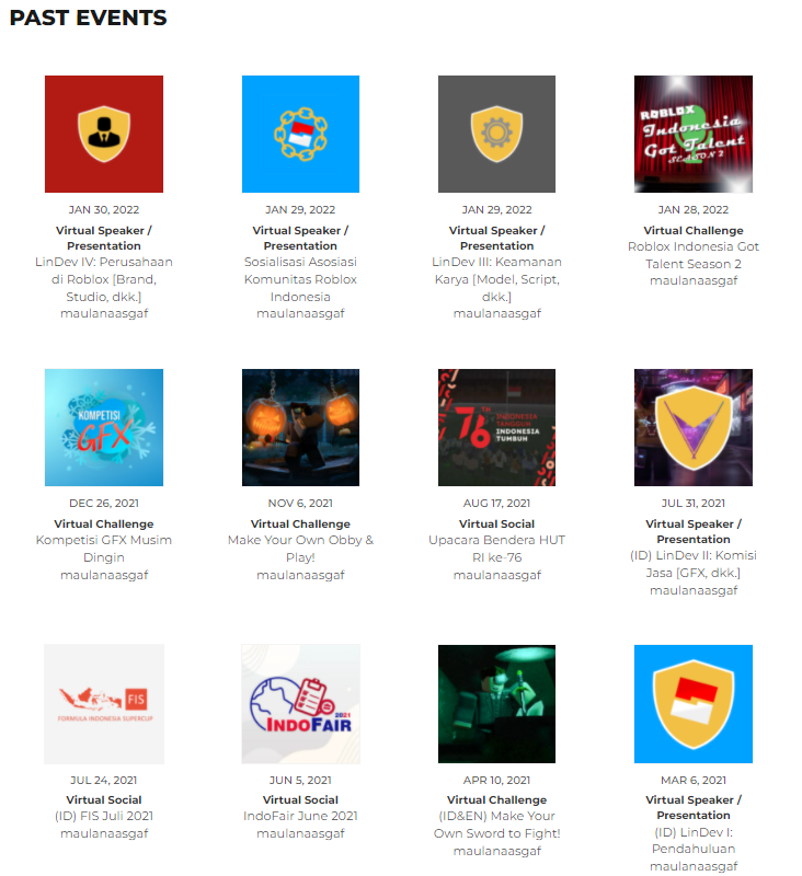 1 year, 12 events, with 4 events hosted last month alone (I actually rushed them to make it seemed like I hosted once a month xD)

Happy anniversary being in the EO Program for me and @DimwittedWizard! Thanks to all the staff and other EOs for the support, especially <a href="/nadheps/">Ndip</a>❤️