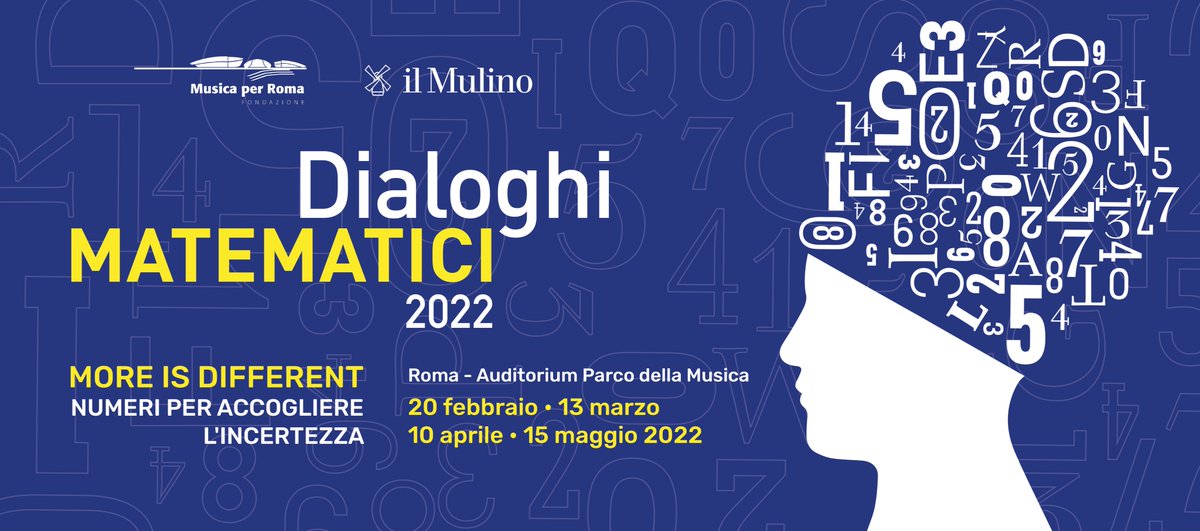 AuditoriumPdM's tweet photo. Che c'è di nuovo? I #DialoghiMatematici tornano in Auditorium per 4 appuntamenti da non perdere! #MoreIsDifferent

Numeri per accogliere l'incertezza👉 https://t.co/WU733AGrhh

@edizionimulino https://t.co/52oFYorYD7