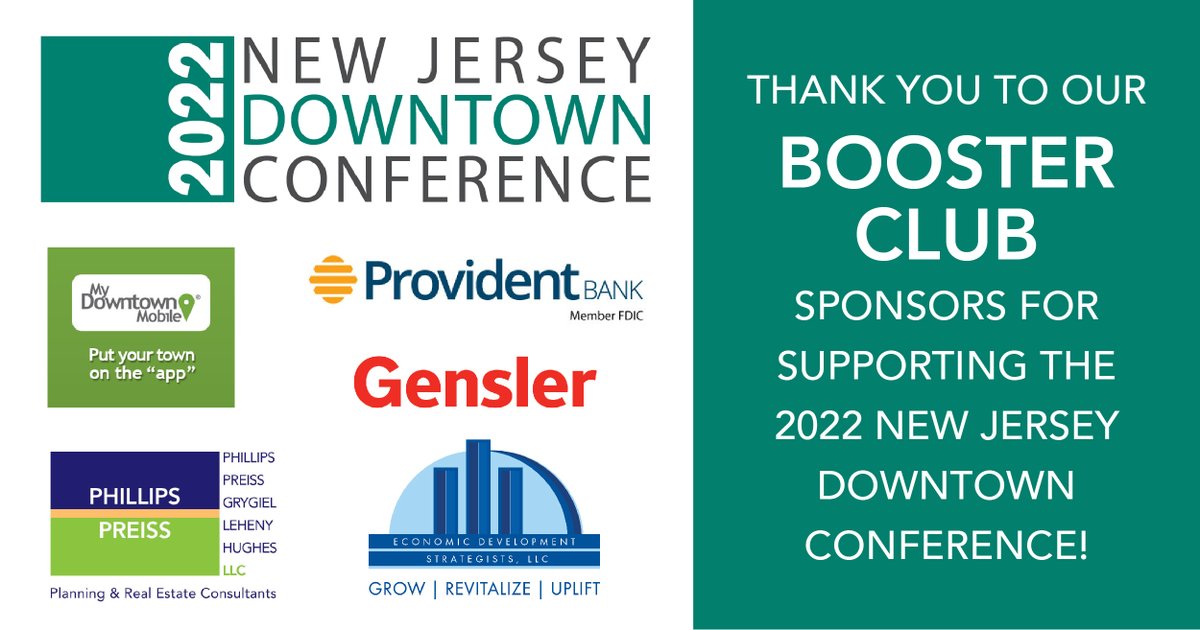 downtownnj's tweet photo. That's a wrap on the first day #DNJ22. Thanks all our sponsors, including the Booster Club: @ProvidentBank My Downtown Mobile, @gensler_design Economic Development Strategists, and @PhillipsPreiss! 👉 https://t.co/CAgbYtSso7 #reimagine22 https://t.co/gbP31W0Ooc