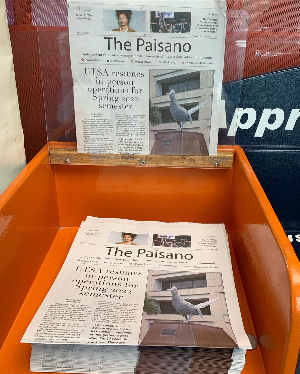 ThePaisano's tweet photo. have you grabbed your copy of The Paisano yet? Make sure to do so! 

We have stands in the SU, JPL, Main Building, Business Building, MH Building, and the NPB! https://t.co/VEKhXQq8X5
