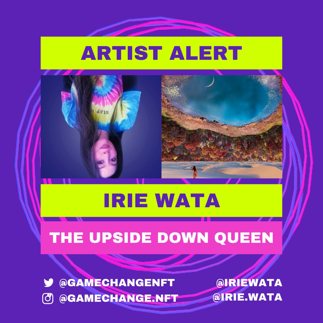 Artist alert!!! Irie Wata, the upside down queen, will help create part of our collection. Keep an eye on this amazingly talently woman, artist and entrepreneur!

<a href="/IrieWata/">IRIΞ WATA</a>

#NFTs #NFTshilling
#Entrepreneurship #ArtistOnTwitter #WomeninNFTs
#WomeninNFT