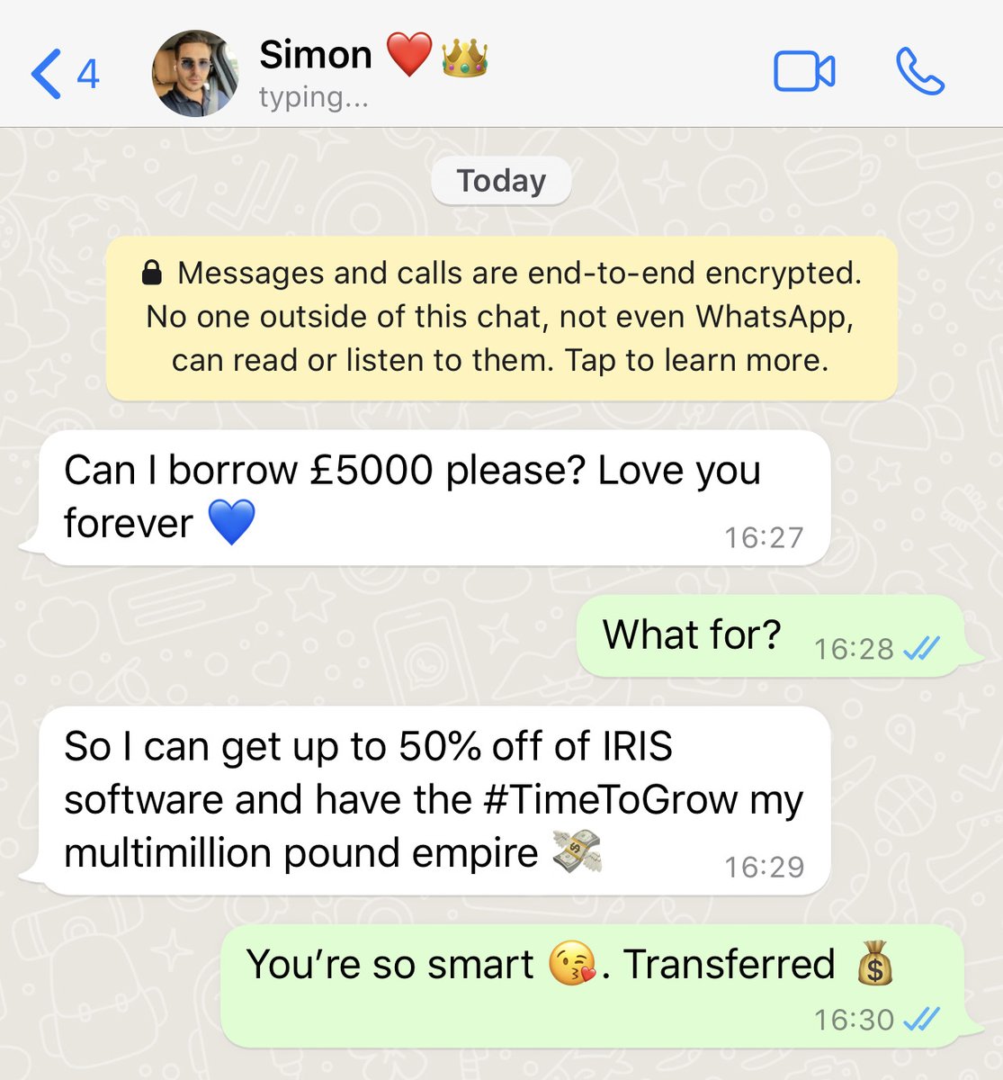 IRISSoftwareGrp's tweet photo. Some Thursday fun... Protect yourself from enemies by signing up for our #TimeToGrow scheme - where you can get up to 50% off any of our business software, make time savings & focus on growing your business: https://t.co/DOBCS2VhFp
#TimeToGrow #MastersOfTime #TinderSwindler https://t.co/zpt7UC5GtA